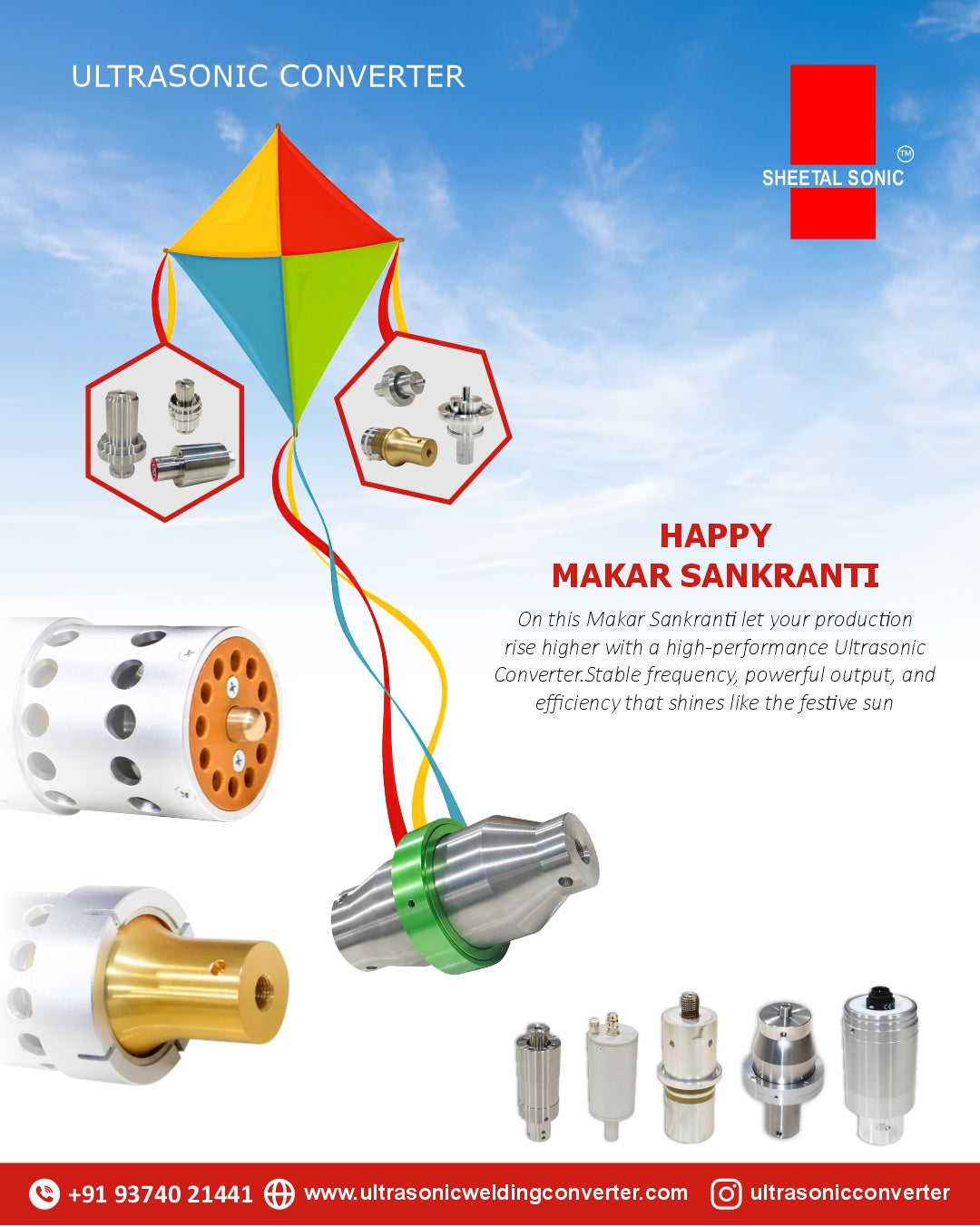 High Performance Ultrasonic Converters for Makar Sankranti | Sheetal Sonic